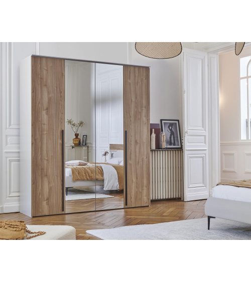 Celio - Armoire portes pliantes avec miroir - Toscane