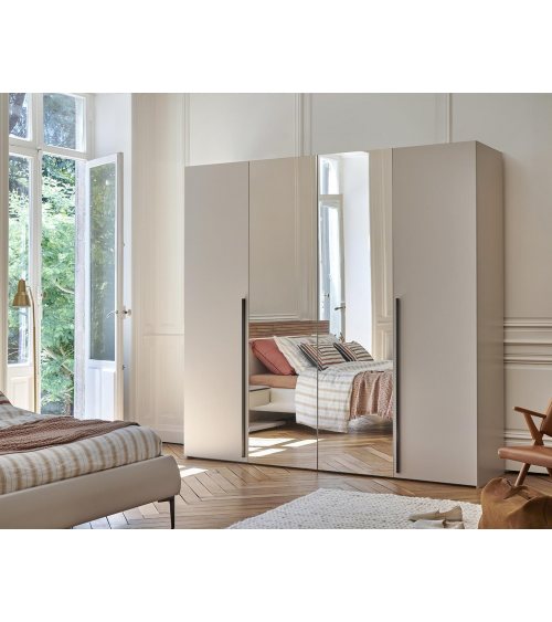 Celio - Armoire portes pliantes avec miroir - Toscane