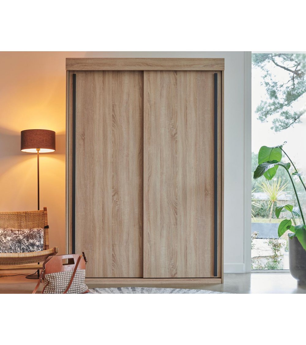 Celio Armoire 2 portes coulissantes bois First