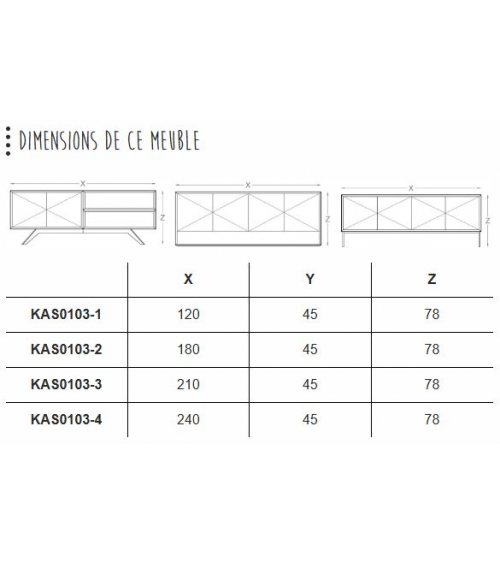 3 - Dressoir - Cadiz