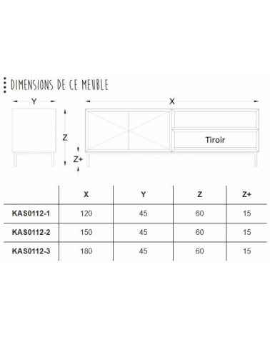 3 - Meuble TV - Cadiz