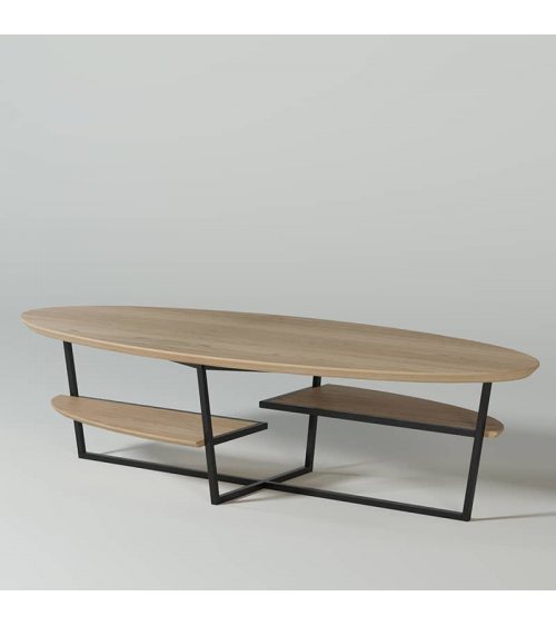 1 - Table basse ellipse - Iron