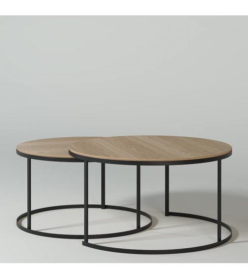 1 - Table basse ronde - Iron