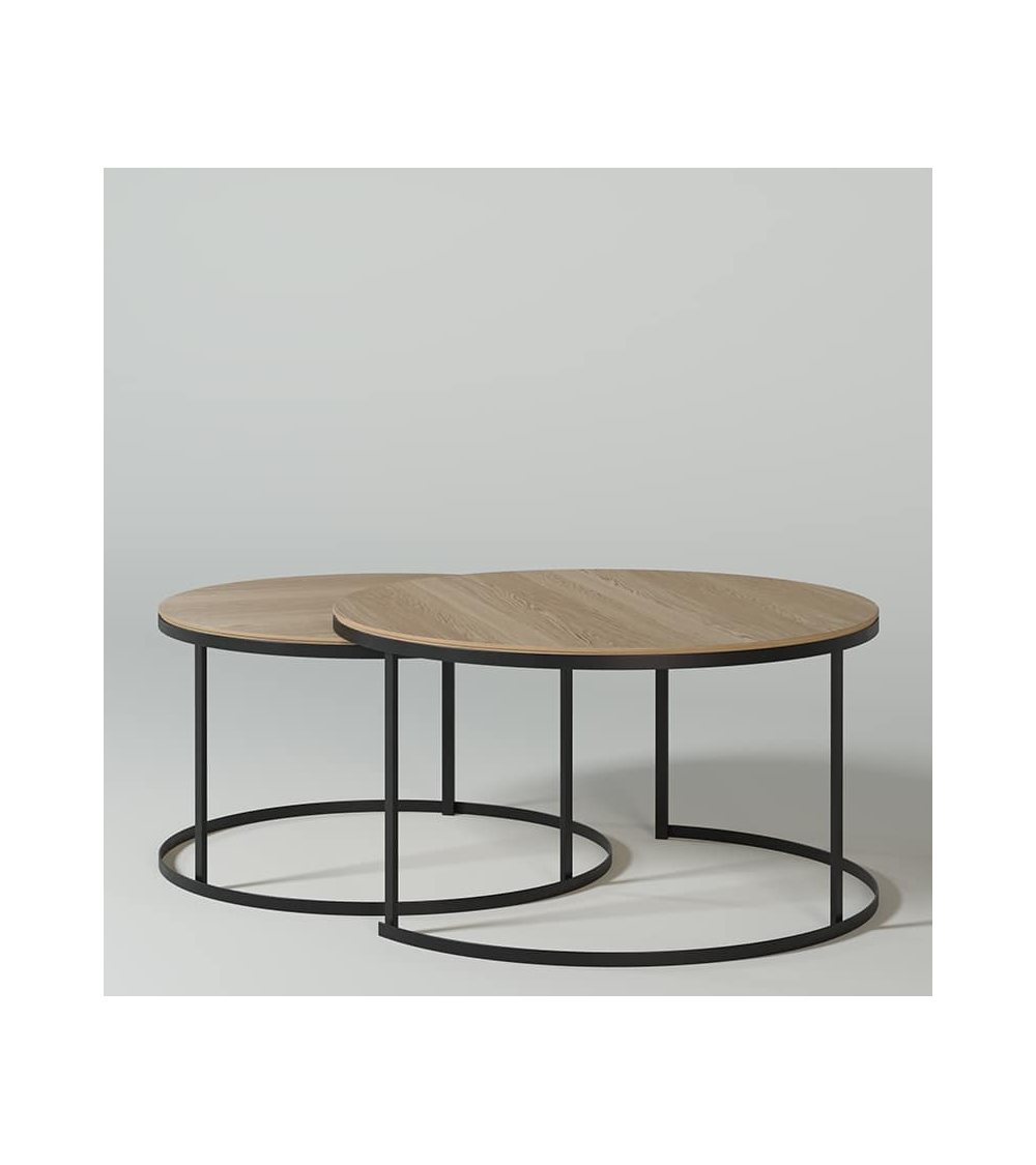 1 - Table basse ronde - Iron