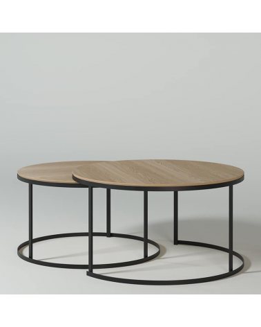 1 - Table basse ronde - Iron
