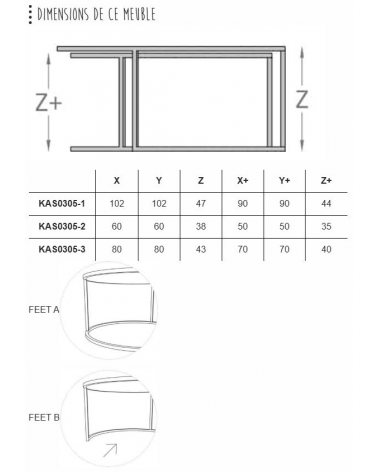 3 - Table basse ronde - Iron